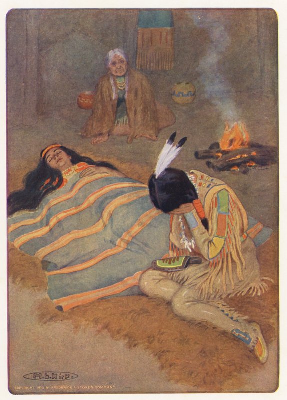 Illustration für Hiawatha von Longfellow von Maria Louise Kirk