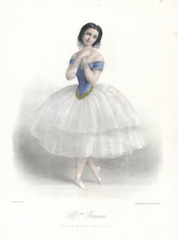 Italienische Balletttänzerin Amalia Ferraris im Ballet des Elfes an der Pariser Oper, um 1860 von Marie Alexandre (after) Alophe