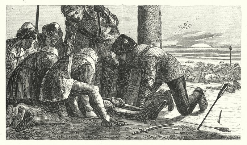 Die Legende von der Feder des Prinzen (Gravur) von Matthew James (attr. to) Lawless