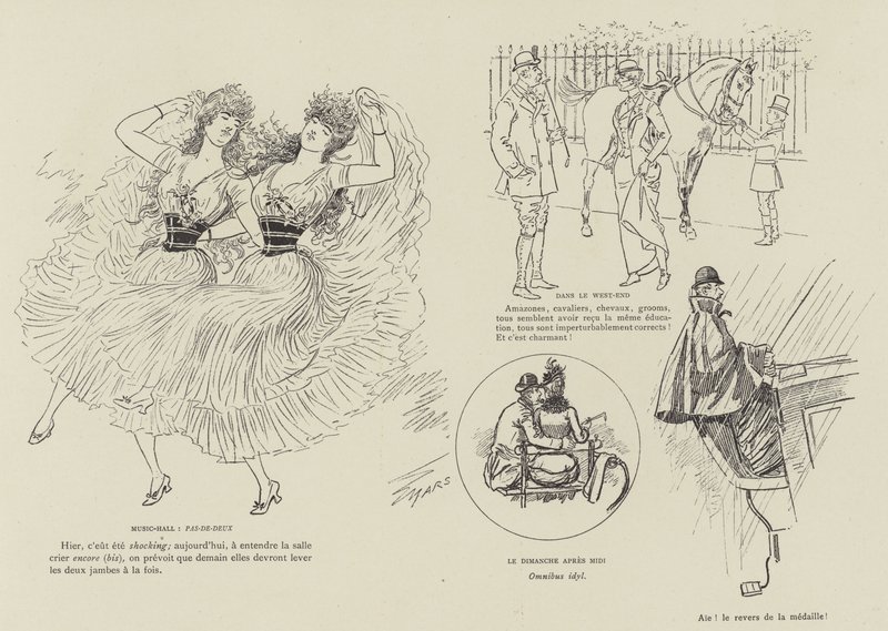 Illustration für La Vie De Londres von Mars von Maurice Charles Mathieu Bonvoisin