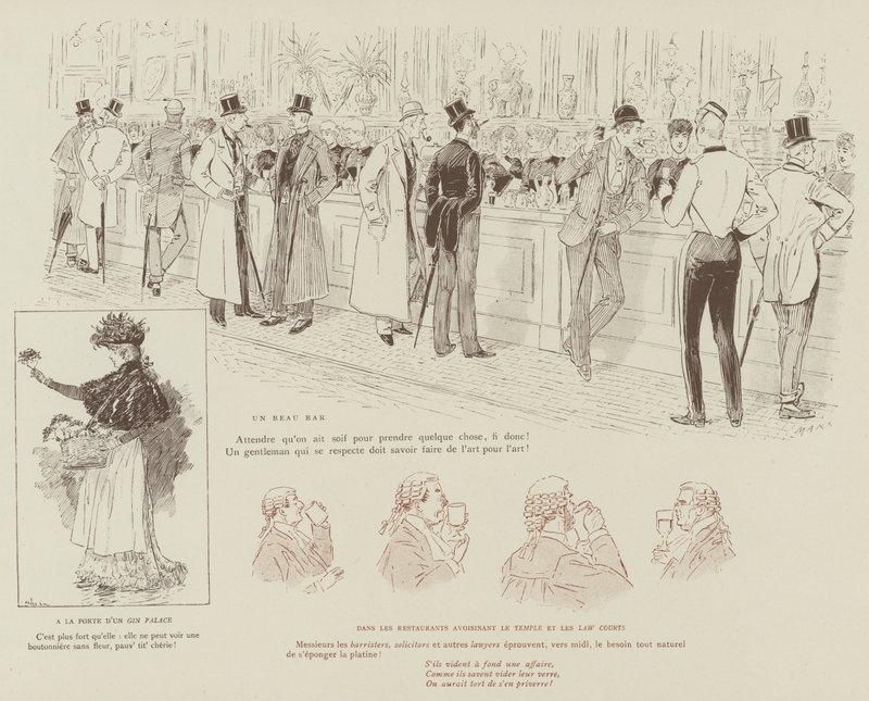 Illustration für La Vie De Londres von Mars von Maurice Charles Mathieu Bonvoisin
