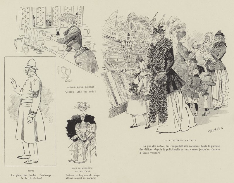 Illustration für La Vie De Londres von Mars von Maurice Charles Mathieu Bonvoisin