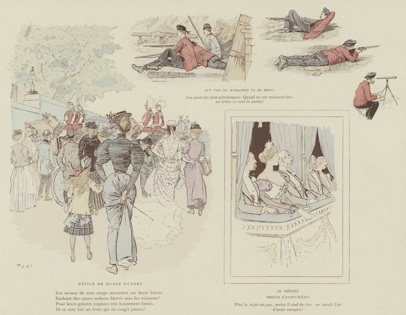 Illustration für La Vie De Londres von Mars von Maurice Charles Mathieu Bonvoisin