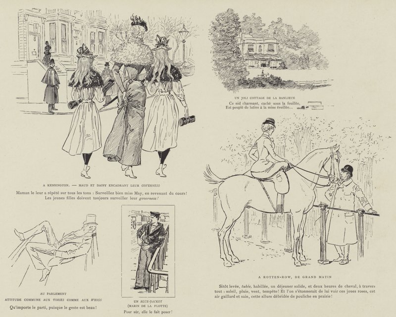 Illustration für La Vie De Londres von Mars von Maurice Charles Mathieu Bonvoisin