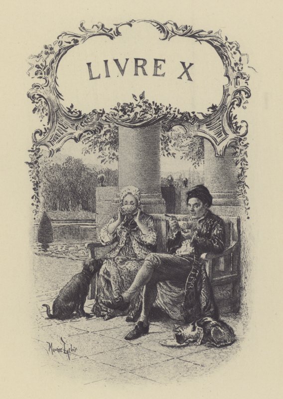 Illustration für Buch X von Les Confessions de Jean-Jacques Rousseau (Gravur) von Maurice Leloir