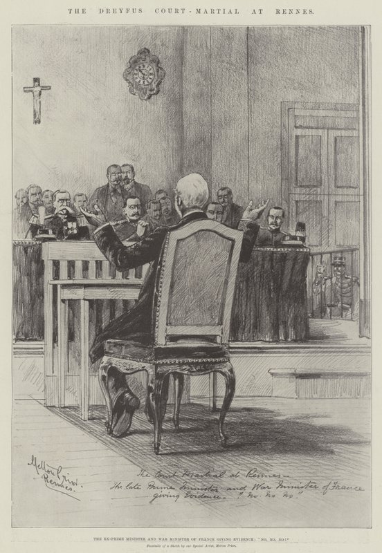 Das Dreyfus-Gerichtsverfahren in Rennes von Melton Prior
