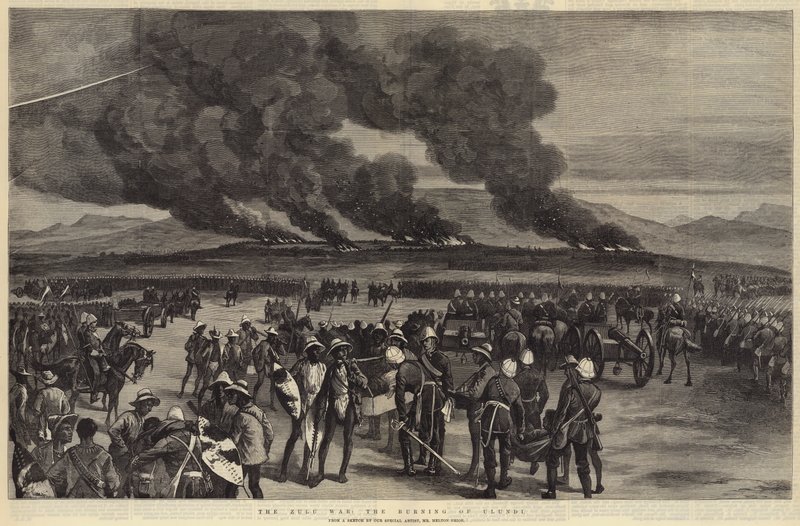 Der Zulukrieg, das Brennen von Ulundi von Melton Prior