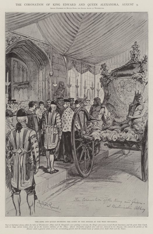 Die Krönung von König Edward und Königin Alexandra, 9. August von Melton Prior