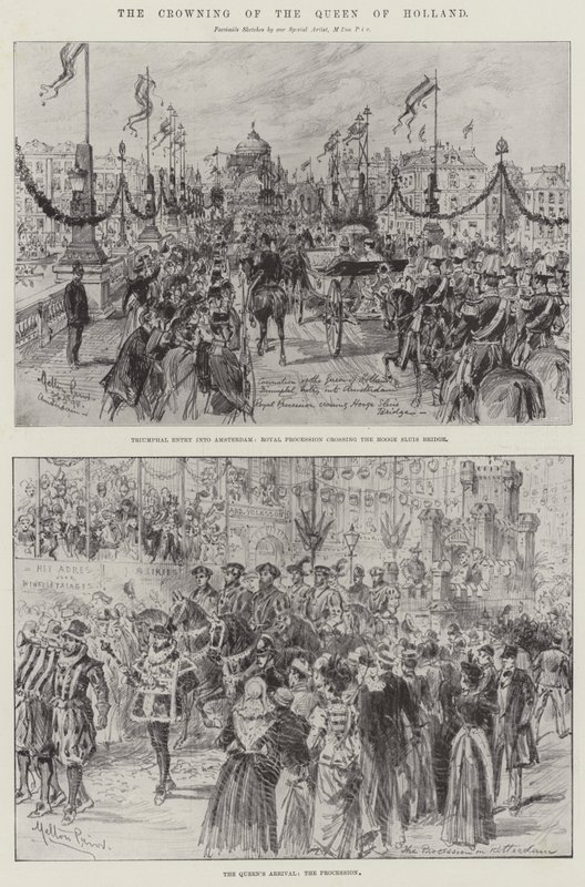 Die Krönung der Königin von Holland von Melton Prior