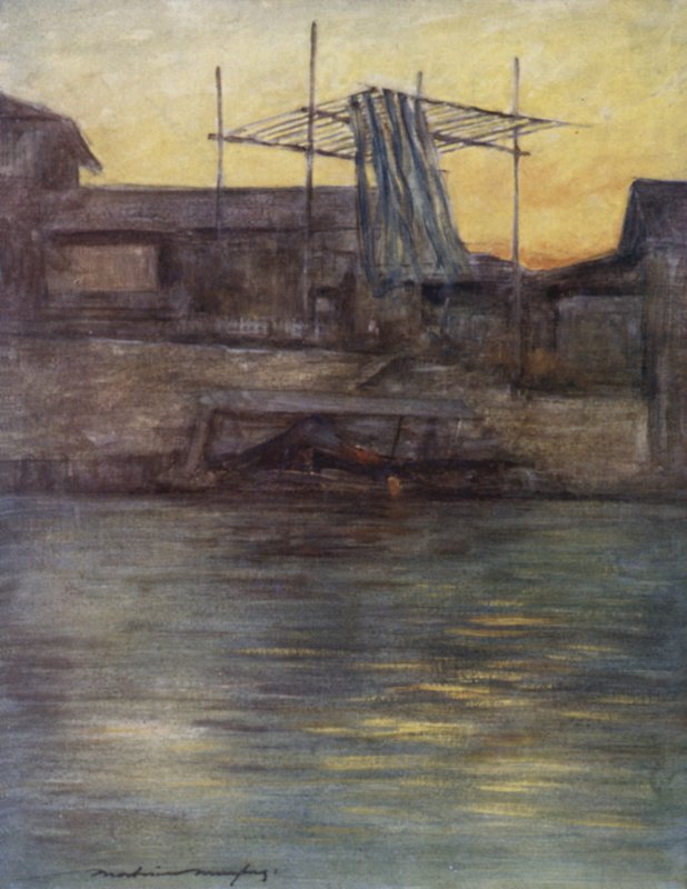 Ein Hinterkanal, Osaka von Mortimer Ludington Menpes
