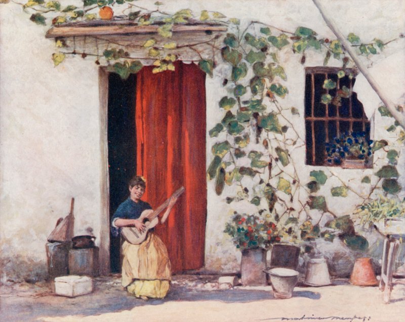 Ein Innenhof, Sevilla von Mortimer Ludington Menpes