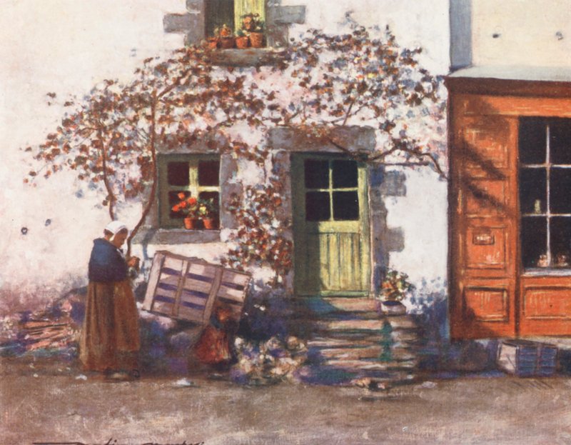 Ein Cottage in Rochefort-en-Terre von Mortimer Ludington Menpes