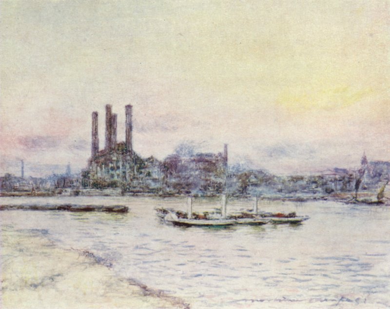 Von der Battersea-Brücke von Mortimer Ludington Menpes