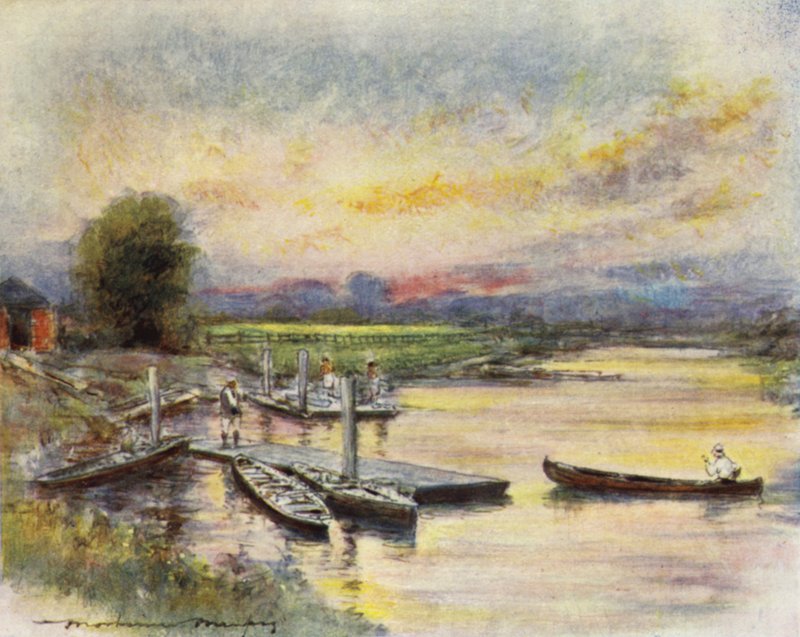 Bootshaus des Radley College von Mortimer Ludington Menpes