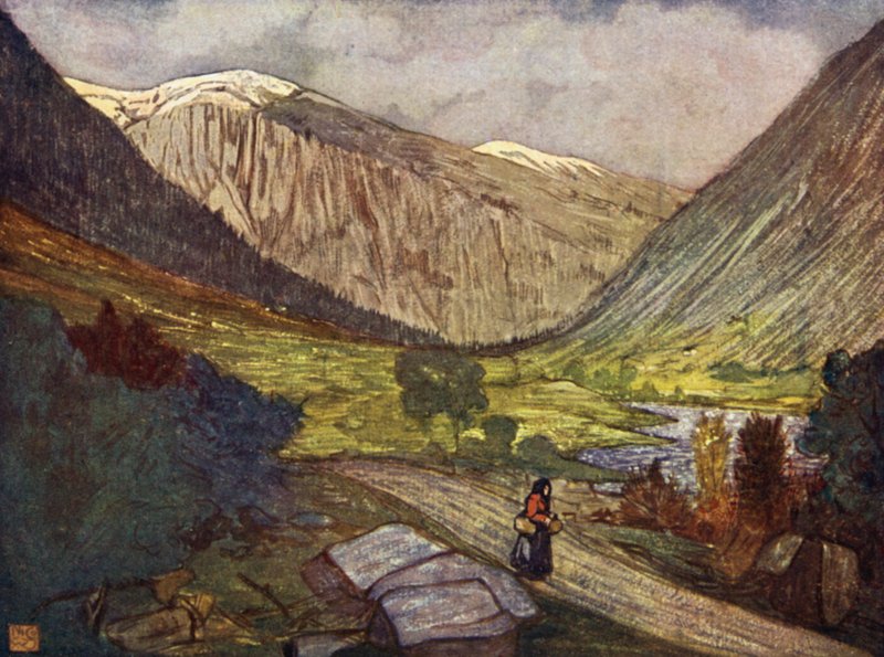 Norwegen: Berge und Fluss bei Gjora von Nico Jungman
