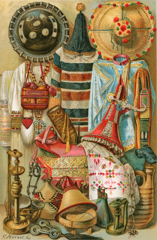 Hamitische Kultur: Nordafrikanisches Kunstwerk von North American