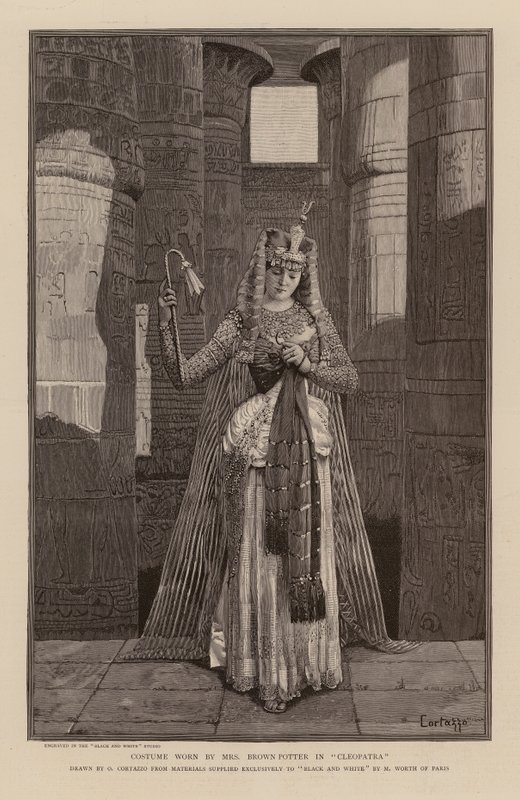 Kostüm getragen von Cora Urquhart Brown-Potter in Cleopatra von Oreste Cortazzo