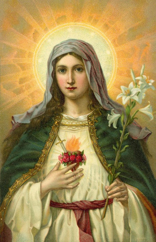 Unbeflecktes Herz Mariens von Oswald Voelkel
