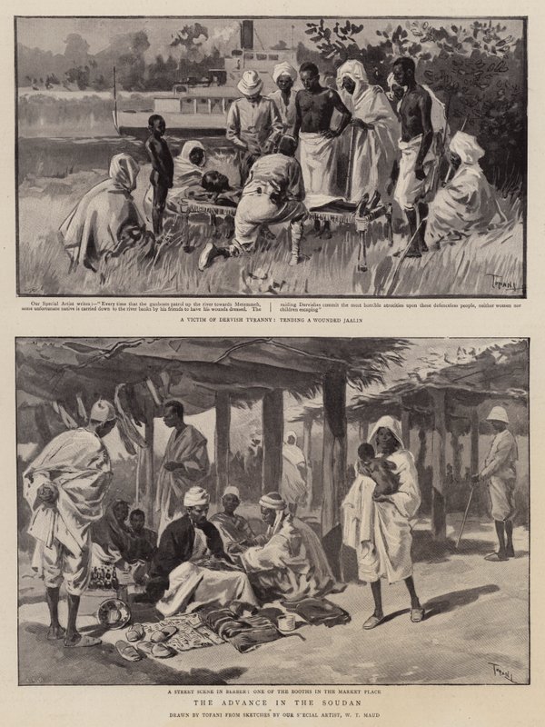 Der Vormarsch im Sudan von Oswaldo Tofani