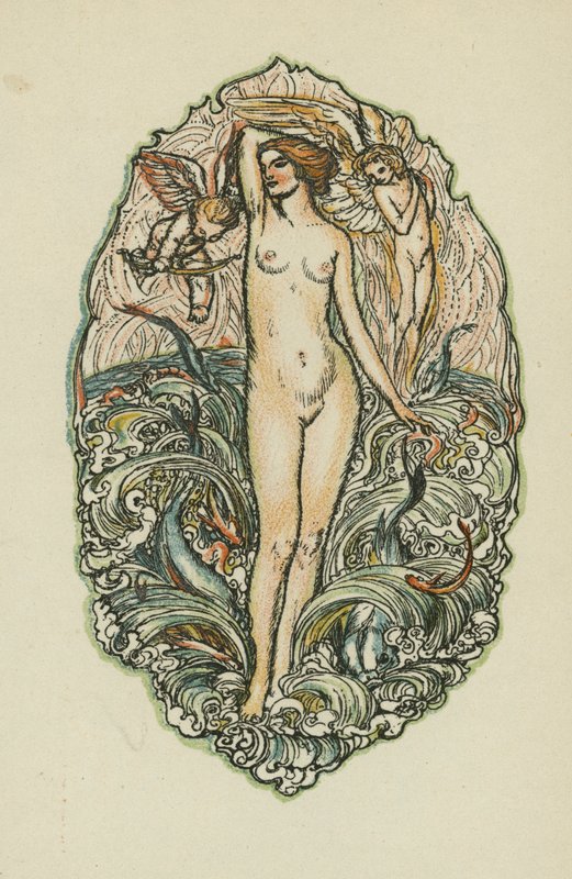 Anakreons Lieder (Farblithografie) von Otto Friedrich