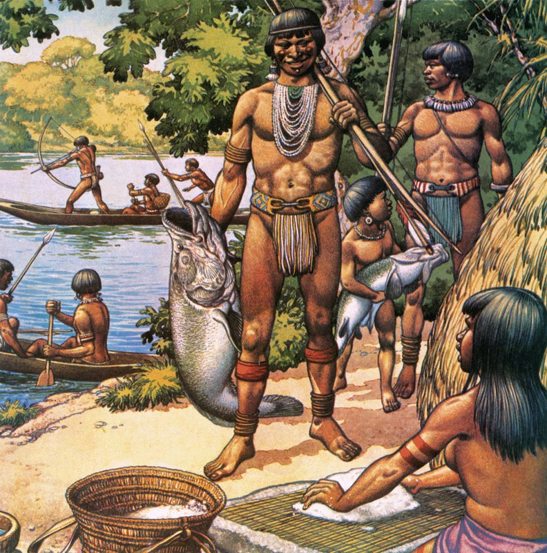 Amazonas-Indianer von Pat (1907 95) Nicolle
