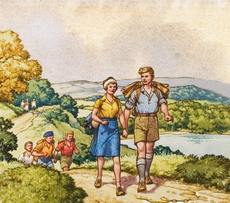 Wandern in den Jahren nach dem Ersten Weltkrieg von Pat (1907 95) Nicolle