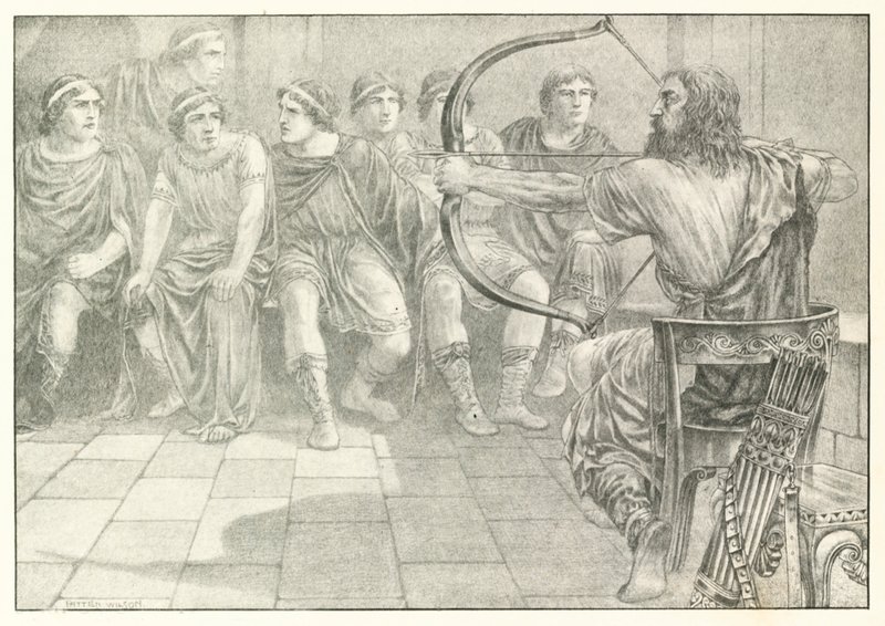 Illustration für Homers Odyssee von Patten (after) Wilson