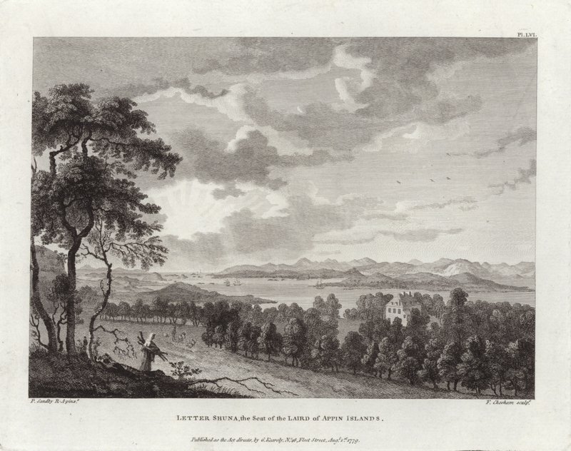Brief Shuna, der Sitz des Laird von Appin Islands von Paul Sandby