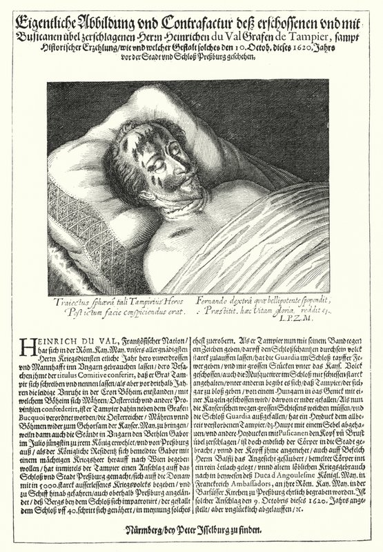 Der Körper von Henri du Val, Graf von Dampierre von Peter Isselburg