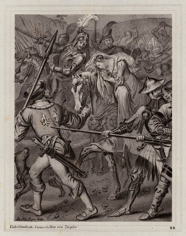 Anne von Bretagne, Königin von Karl VIII. von Frankreich von Peter Johann Nepomuk Geiger