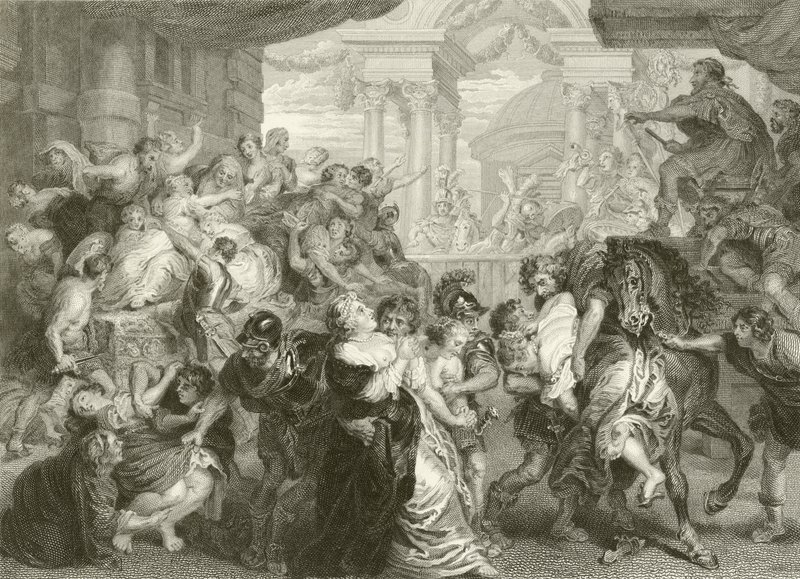 Der Raub der Sabinerinnen von Peter Paul Rubens