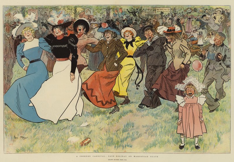 Ein Cockney-Karneval, Feiertag auf Hampstead Heath von Phil May