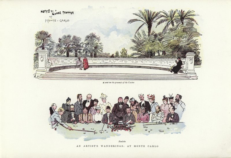 Die Wanderungen eines Künstlers, in Monte Carlo von Phil May