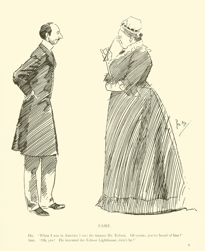 Karikatur von Phil May, aus den 1890er Jahren von Phil May