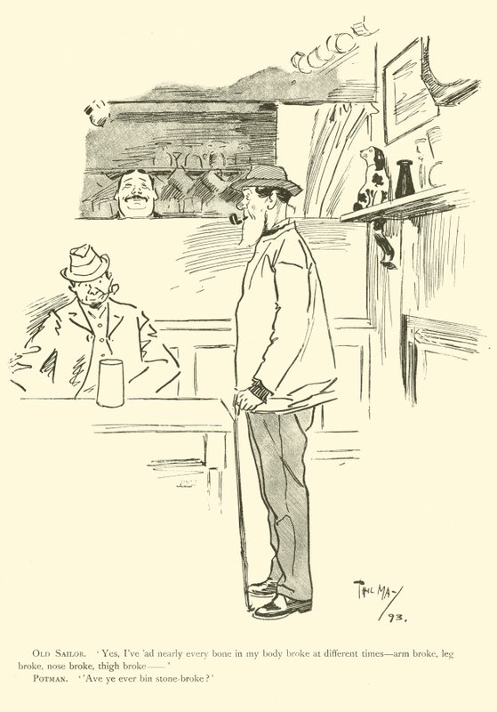 Karikatur von Phil May, aus den 1890er Jahren von Phil May