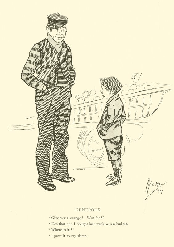 Karikatur von Phil May, aus den 1890er Jahren von Phil May