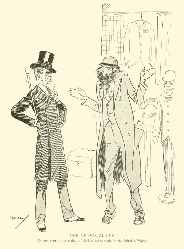 Karikatur von Phil May, aus den 1890er Jahren von Phil May