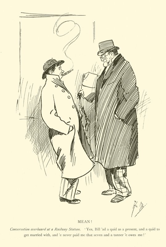 Karikatur von Phil May aus den 1890er Jahren von Phil May