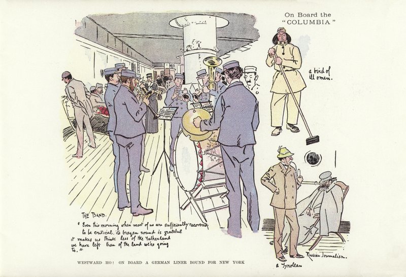 Westwärts Ho! An Bord eines deutschen Liners nach New York von Phil May