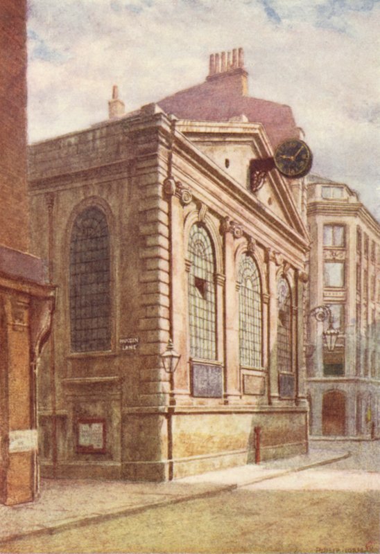 Kirche St. Michael, Wood Street, 1896 von Philip Norman
