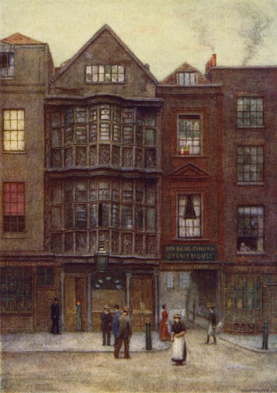 Haus von Sir Paul Pindar, Bishopsgate Street, 1877 von Philip Norman