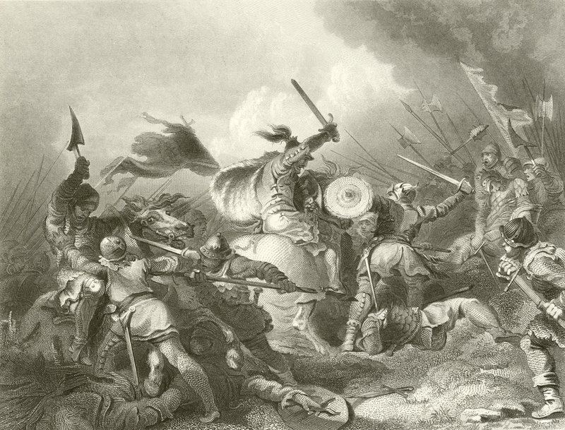 Die Schlacht von Hastings von Philippe Jacques de Loutherbourg