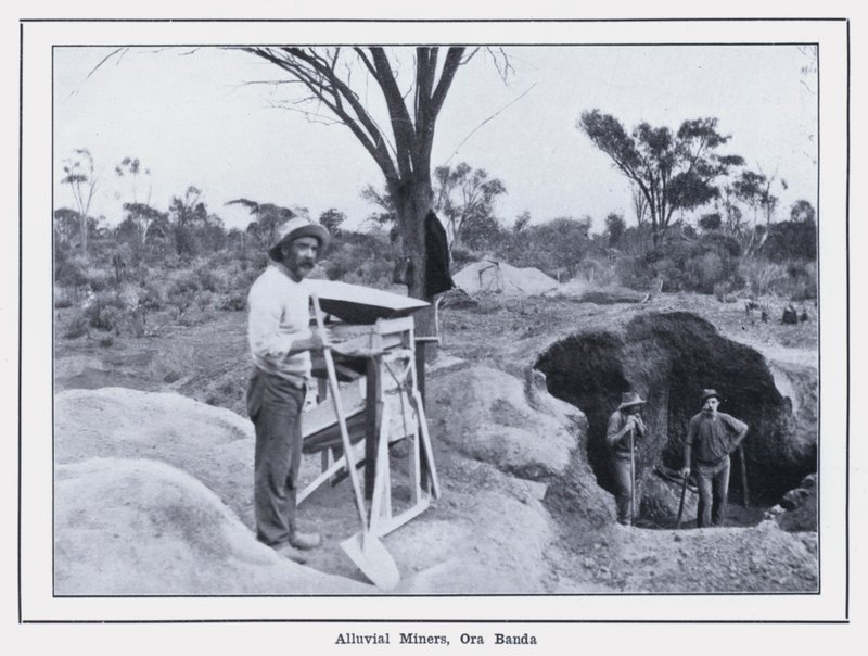 Alluvial-Bergleute, Ora Banda von Photographer Australian