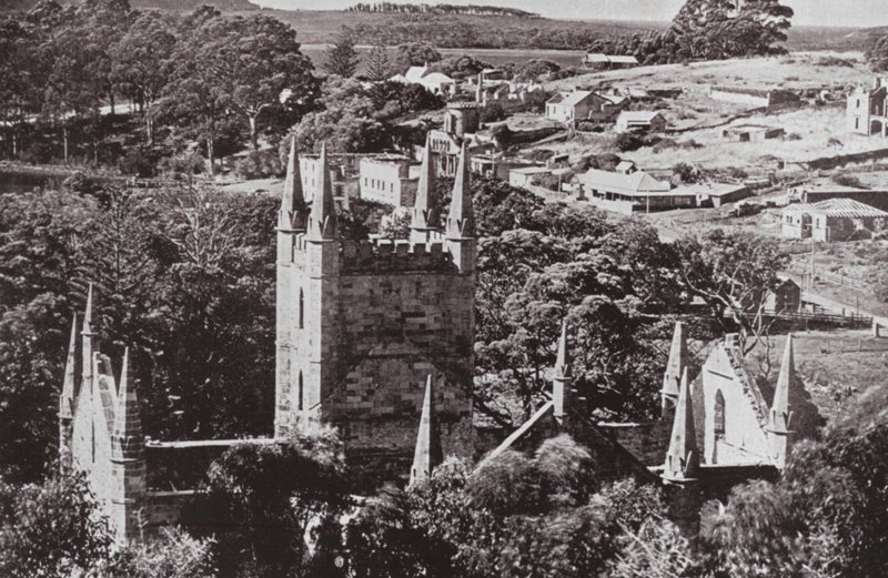 Historisches Port Arthur, Tasmanien (s/w Foto) von Photographer Australian