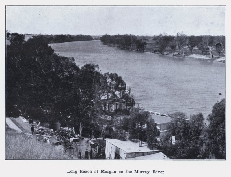 Long Reach bei Morgan am Murray River (s/w Foto) von Photographer Australian