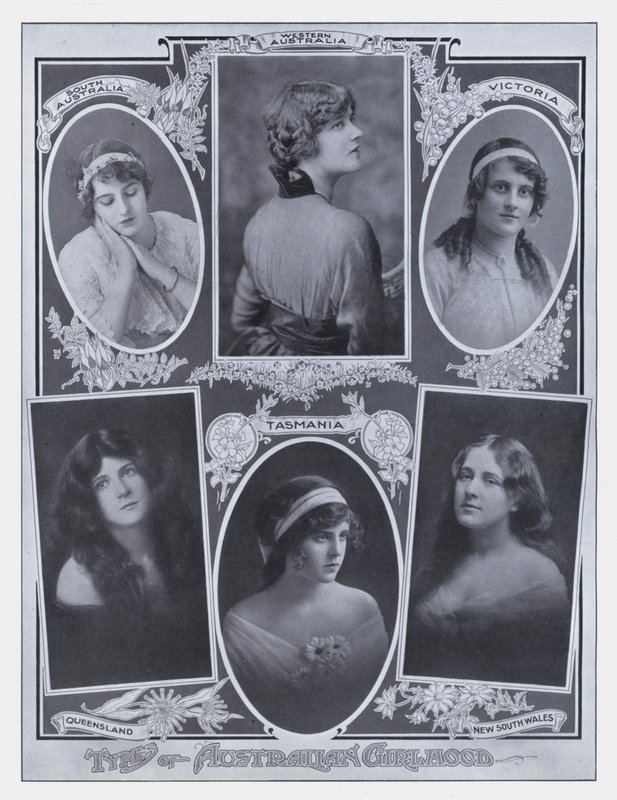 Typen der australischen Mädchenjugend (s/w Foto) von Photographer Australian