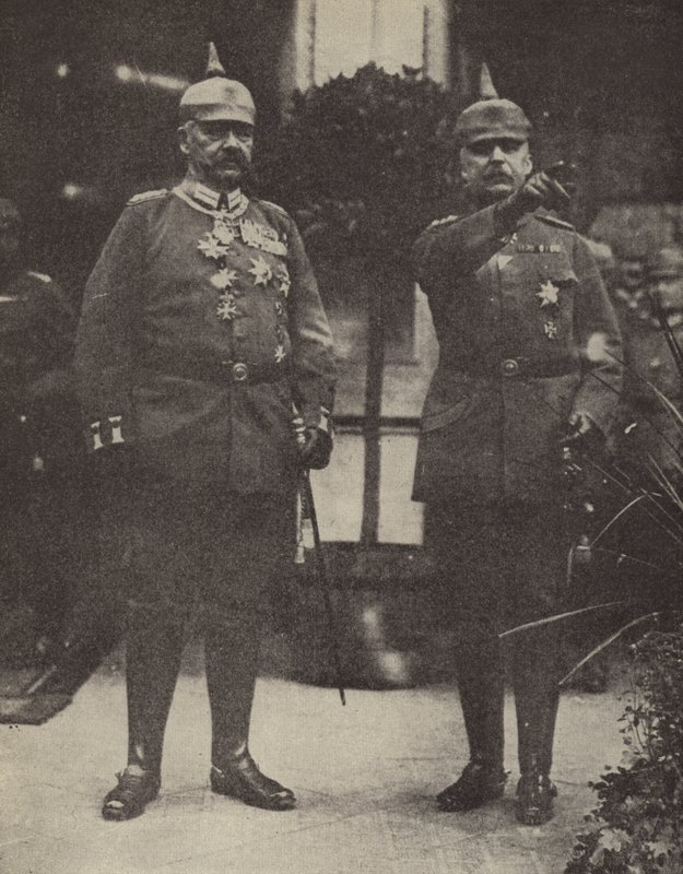 Feldmarschall von Hindenburg und General Ludendorff, Kommandeure der deutschen Armee von Photographer German