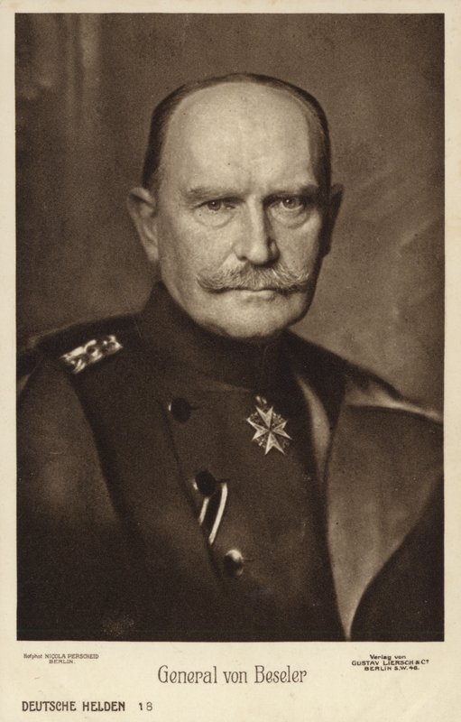 Hans Hartwig von Beseler, deutscher General (s/w Foto) von Photographer German