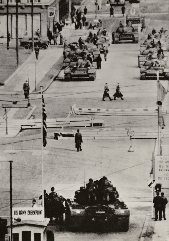 Oktober 1961, Berlin Friedrichstraße von Photographer German