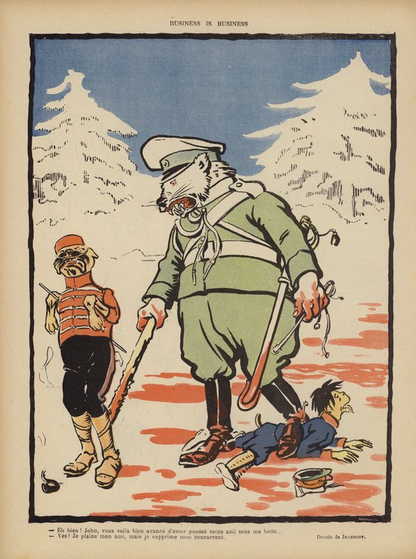 Geschäft ist Geschäft. Illustration für Le Rire von Pierre Georges Jeanniot